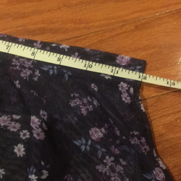 Purple flower mesh ballet circle skirt - Picture 8 of 8